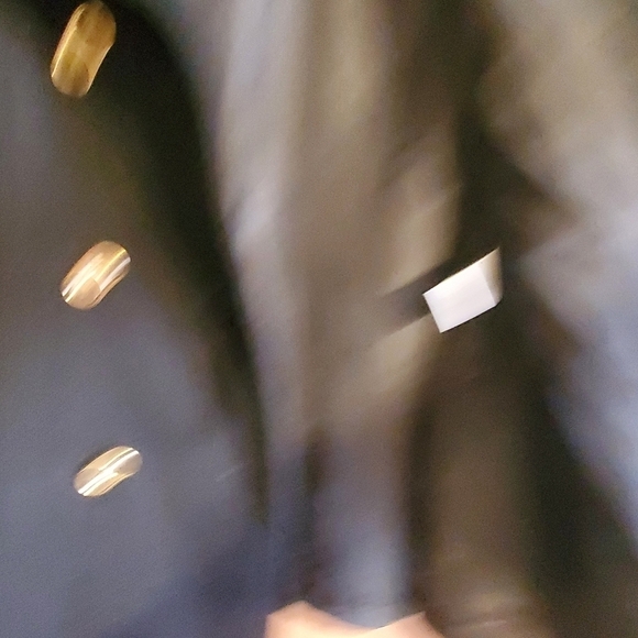 Coldwater creek . Military peacoat. Black gold hardware.  Wool cashmere. Sm/8 - Picture 9 of 11